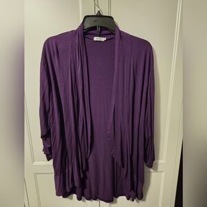 Purple Women's Cardigan Sz 3XL